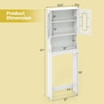 thumbnail image 4 of Costway Storage Cabinet Tower Organizer Over the Toilet Bathroom Spacesaver, 4 of 10