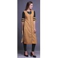 thumbnail image 3 of Bimba Kurtis Indiennes Longues Droites Imprimées à Manches 3/4 pour Femmes, Tunique d'Été, 3 of 6