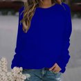 thumbnail image 1 of Meichang Womens Sweatshirt Long Sleeve Crew Neck Comzy Pullover Basic Solid Color Sweatshirts 2024 Fall Lightweight Sweat Shirts, 1 of 4