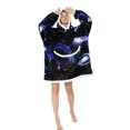 thumbnail image 1 of Faithtur Universal Warm Hooded Sweater Fashion Printing Mink Wool Home Clothes, 1 of 7