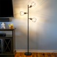 thumbnail image 4 of Brightech Robin Industrial Rustic Pole Tree Floor Lamp w/ 3 Vintage Edison Bulbs, 4 of 10