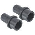 thumbnail image 1 of Unique Bargains UPVC Reducer Pipe Fitting 32mm OD 25mm Barbed, 2 Pack Straight Coupling Adapter Connector, Grey, 1 of 5