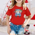 thumbnail image 2 of TZEWGL Tees For Child Cartoon Printed Round Neck Short Petal Sleeved Clothing For Infnants size 10-11T, 2 of 4