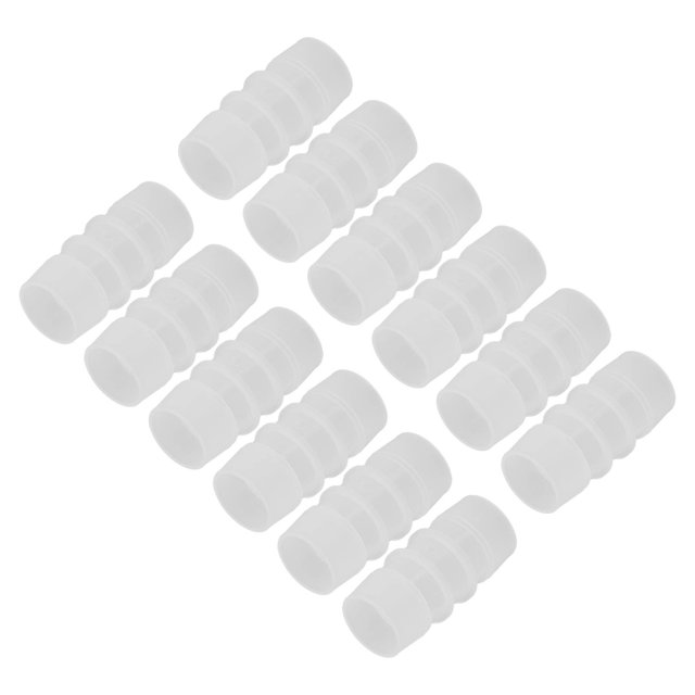 Equal Diameter Barb Fittings Straight Through Barb Joints 12PCS PP Plastic Hose Joint Equal Diameter Barb Fittings Straight Through Connector Accessories 25 To 25