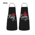 thumbnail image 4 of fastboy 2pieces Cool Gifts For Couples And Aprons Protective And Easy To Clean Packaging List Couples Aprons Black B, 4 of 6