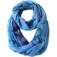 thumbnail image 2 of Peach Couture Foulards Toutes Saisons à Boucle Infini Bordure Imprimé Ancre, 2 of 5
