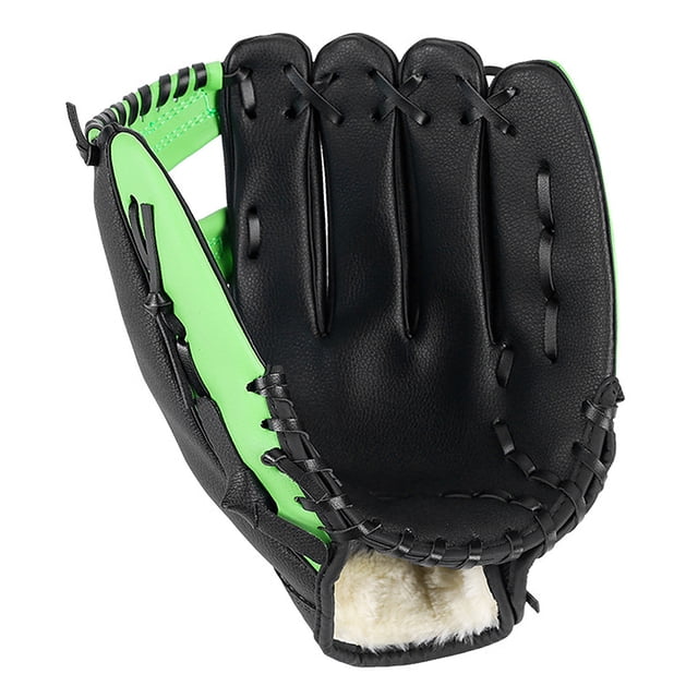 Generic Premium Leather Baseball Glove in Green, 10.5 Inches - Essential Gear for Baseball Enthusiasts