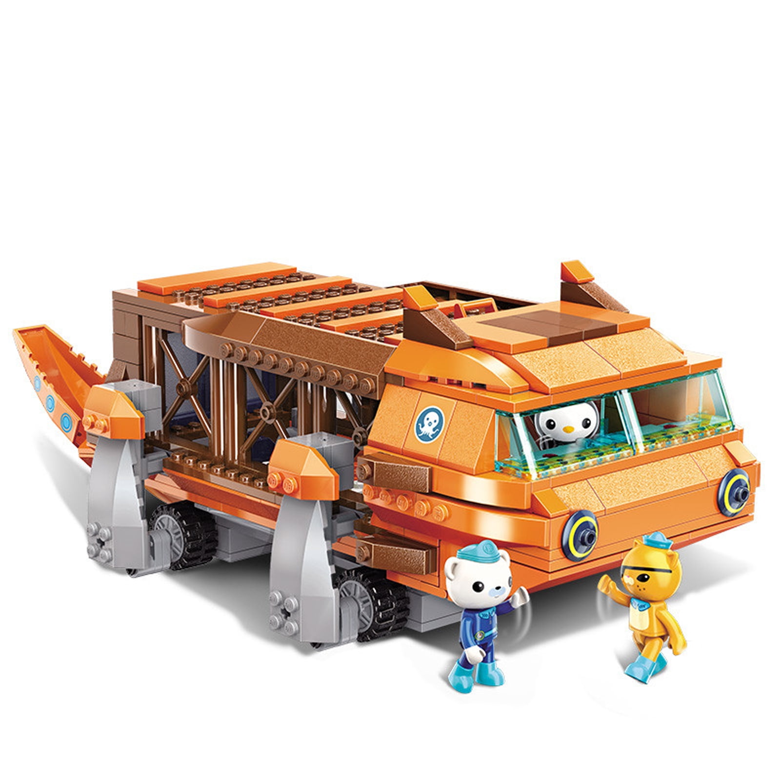 for Age 6+ Octonauts Building Block GUP-G Mobile Speeders Launcher & Barnacles Kwazii Peso 378pcs Building Brick Set-Without Original Box