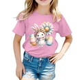 thumbnail image 1 of XDZJLR T-Shirt pour Filles Tout-Petits, Graphique de Pâques, Coupe Ample, Manches Courtes, Col Rond, Décontracté, pour Garçons, 1-2 Ans, 1 of 4