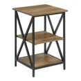 thumbnail image 2 of Convenience Concepts Table d'Appoint Tucson avec Étagères en Finition Bois Caramel, 2 of 6
