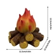 thumbnail image 3 of Jpxdew Flame Effect Night Light,Christmas Party Home Decor,Battery LED Simulation Fire,Indoor Outdoor Safe Lighting, 3 of 7