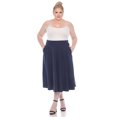 thumbnail image 4 of White Mark Jupe Midi Évasée Tasmin pour Femmes, 4 of 6