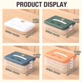 thumbnail image 3 of Storage Containers Plastic Cookie Containers Stackable Cookie Dumpling Storage Box Containers with Lids Airtight Food Storage Boxes Kitchen Organization Food Storage Containers Lunch Storage, 3 of 9