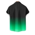 thumbnail image 3 of fatyb Button down Shirts for Men Short Sleeve Lightweight Beach Shirts Summer Gradient Collar Blouses, 3 of 4