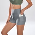 thumbnail image 5 of B91xZ Womens Tummy Control Swim Shorts Women Ruched High Waisted Bikini Bottom Swimsuit,Gray M, 5 of 5