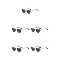 thumbnail image 3 of maskred PVC Heart-Shaped Glasses Non-Slide Silicone Nose Pads And Mulitple Colours For Chic Look Gold Metal black 5Set, 3 of 6