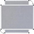 thumbnail image 2 of ;; X ;; Tableau d'Avis Tableau en Feutre Tableau de Messages de Bureau Cadre en Aluminium, 2 of 6
