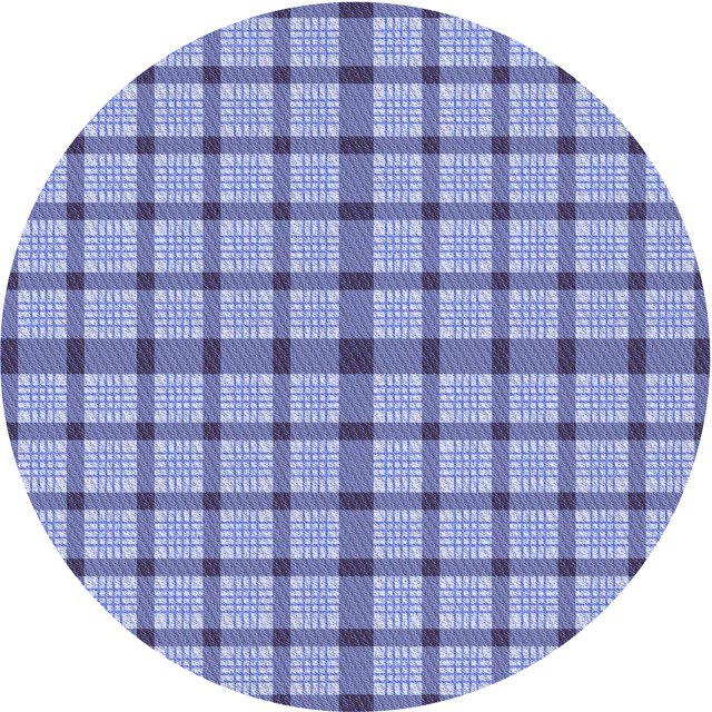 Ahgly Company Tapis d'Intérieur Lavables en Machine, Ronds, Bleus, Ardoises, Ronds de 3'