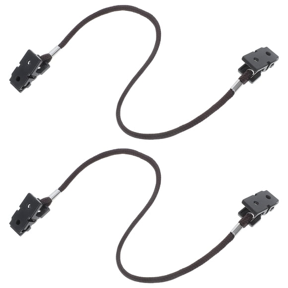 KAKOWELY 2pcs Eyeglass Strap Windproof Hat Strap Clips Eyeglass Holders Around Neck Glasses String Lanyard Retainer Anti Lost Chin Strap for Hat Brown,11.81X"X0.47"X0.2"
