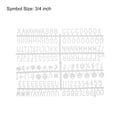 thumbnail image 2 of Uxcell Felt Letter Board Letters Numbers Symbols 3/4 inch Alphabet Message Board Changeable, White, 2 of 6