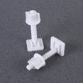 thumbnail image 3 of 4Pcs Plastic Toilet Seat Hinge Bolt Screw with Nuts Set 27x27mm(Random Screw Style), 3 of 7