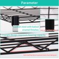 thumbnail image 2 of Versatile 4 Tier Bakers Rack Microwave Stand Kitchen Oven Adjustable Black, 2 of 8