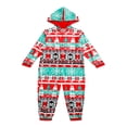 thumbnail image 1 of Famille Pyjamas Dessin Animé Imprimé à Capuche Combinaison Papa Maman Enfants Bébé Xams Tenues, 1 of 6