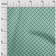 thumbnail image 2 of oneOone Cotton Cambric Green Fabric Geometrical Craft Projects Decor Fabric Printed By The Yard 56 Inch Wide, 2 of 4