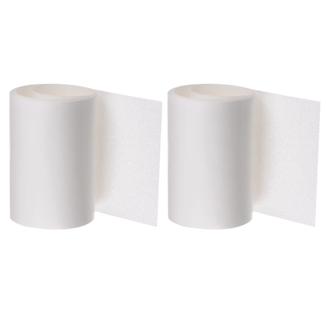 Unique Bargains 2 Pcs Protecteur de Semelle 39'x3.9' Autocollants d'Adhérence pour Chaussures en Matériau silicone Transparent, Conçus pour le Soin des Pieds avec des Propriétés Antidérapantes et Résistantes à l'Usure. Deux Rouleaux Sont Présentés, Chacun avec un Endos Auto-Adhésif Idéal pour Talons Hauts, Chaussures en Cuir, Ballerines et Sandales.