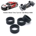 thumbnail image 3 of Wweixi 4pack/lot RC Car Rubber Wheel Tires Compatible With 1/28 Wltoys K969 RC Car Rubber Wheel Pattern Racing Tires Gold 1Set, 3 of 6