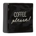 thumbnail image 3 of Plaque carrée de table en porcelaine “Coffee Please!” Linden, 3 of 4