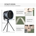 thumbnail image 4 of Langgg ABS 3-Speed Desktop Portable Kitchen Exhaust Fan Kitchen Hood Kitchen Hood Extractor Range Hood White, 4 of 6