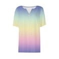 thumbnail image 4 of Birdeem Blouses for Women Womens V-Neck Solid Color T-Shirt Top, 4 of 12