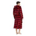 thumbnail image 4 of VULCANODON Mens Robe with Hood, Fleece Bathrobe Plush Robes for Men, 4 of 4