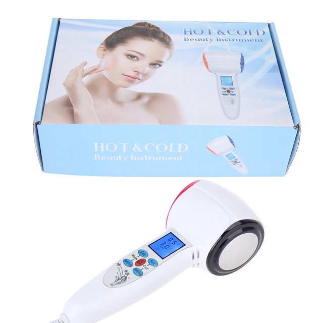 Face Beauty Machine, 2 Types Beauty Supplies Hot&Cold Beauty Machine, Portable For Eliminate Dark Circles Wrinkle Removal