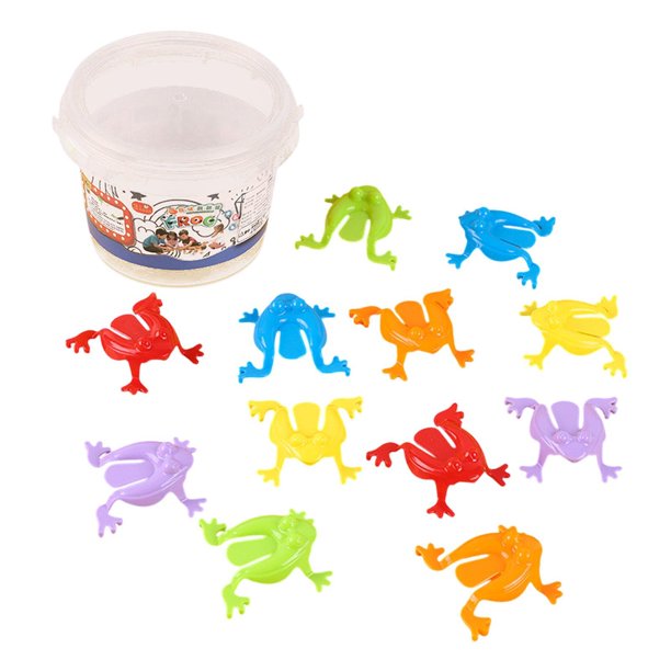 Milaget Assorted Colors Jumping Passover Frogs Funny Bouncing Frog