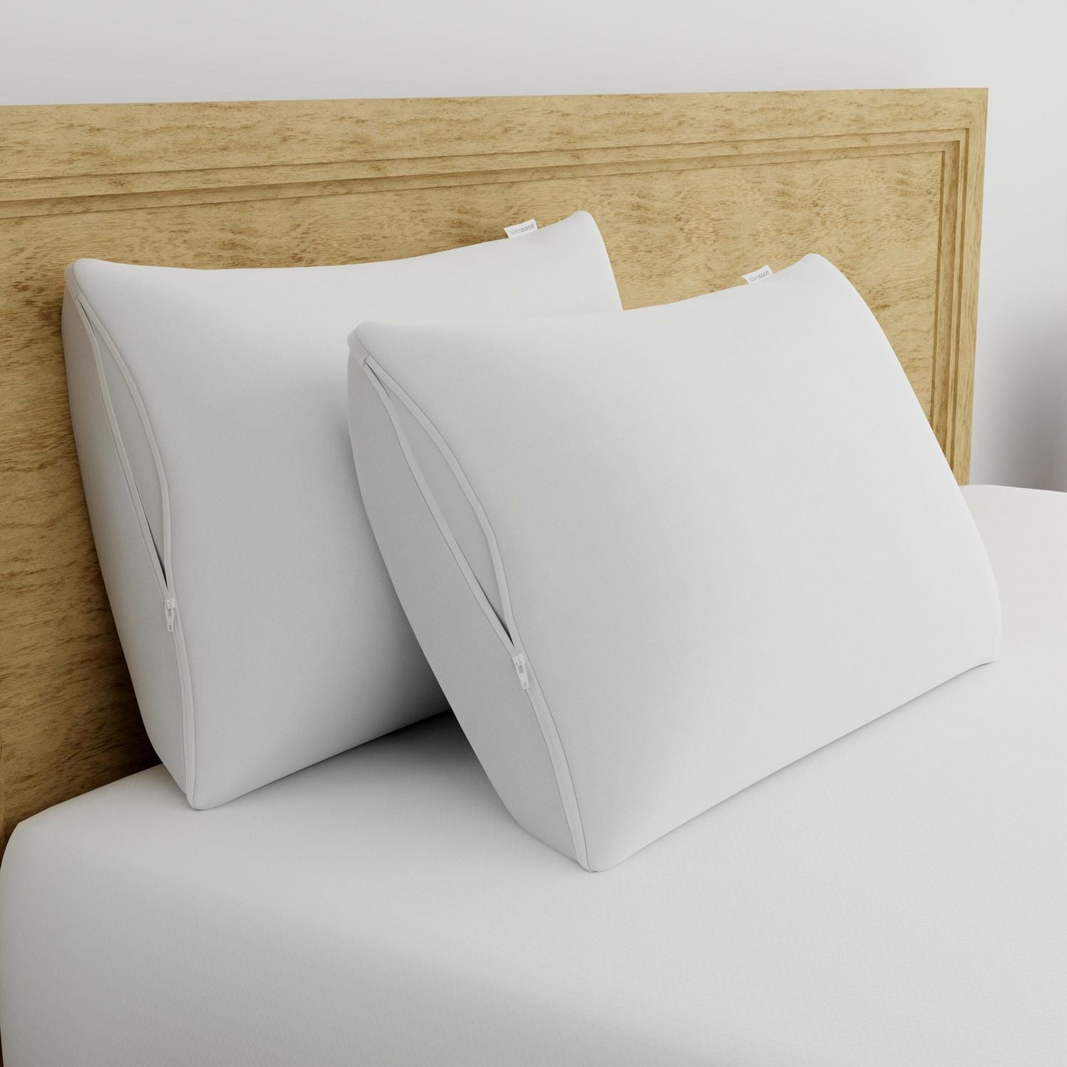 AllerEase Ultimate Cotton Pillow Cover Protector, Standard- Zippered, Temperature Balancing