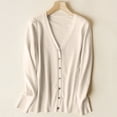 thumbnail image 4 of Robes Cardigan Formelles pour Femmes Cardigan Épais Cardigan Grande Taille Cardigan Court Chandails d'Été pour Femmes Ouvert Chandails Légers pour Femmes Ouvert Cardigan à Boutons-Pression en Titane Chandails pour, 4 of 4