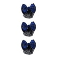 thumbnail image 2 of Decodeary Professional Hair Plate Mesh Pocket Practical Snood Net Elegant And Professional Gold rim -  Blue 3Set, 2 of 6