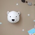 thumbnail image 4 of Tête d'Animal Chambre de Bébé Fixation Murale Pendentif Poupée Ours, 4 of 8