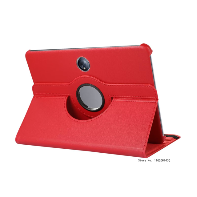 Étui Support Rotatif à 360 pour Oppo Realme Pad 10.4 Mini 8.7 Air 11.36 2022 RMP2103 Housse de Tablette Oppo Pad 2 11.61 Pouces2023 Capa Rouge RealmePad 10.4