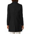 thumbnail image 3 of INSPIRE CHIC Manteau Long Classique pour Femme à Revers Cranté Manches Longues TG Noir, 3 of 8