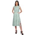 thumbnail image 2 of Moomaya Adjustable Fabric Belt Printed Lapel Collar Button Down Casual Dress, 2 of 4