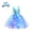 Blue, variant on Girls Mermaid Costume LED Light Up Tutu Dress Up Mermaid Gifts Princess Dress for Halloween Birthday Gift 2-10Years