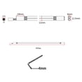 thumbnail image 4 of CH19 2-Way Adjustable Hot Rod Truss Rod Allen Nut with Wrench (Dark Red), 4 of 8