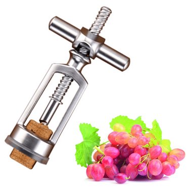 Effortless Wine Bottle Opener, Mechanical Gear Operated Corkscrew For Easy Use