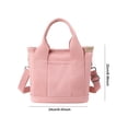 thumbnail image 3 of Canvas Fashion Hobo Bag Zipper Women Waterproof Large Capacity (Dark Blue), 3 of 6