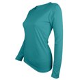 thumbnail image 5 of MeetoTime T-Shirt pour Femmes Basique à Manches Longues Col Ras du Cou T-Shirt Uni Hauts Blouse Tunique Décontractée, 5 of 5