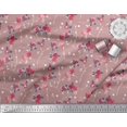 thumbnail image 2 of Soimoi Polyester Crepe Fabric Leaves, & Rose Floral Decor Fabric Printed Yard 52 Inch Wide, 2 of 3