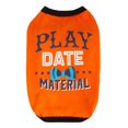 thumbnail image 3 of CBFFDC Letter Print Pet Clothes Adorable Letter Print Pet T shirts Threaded Neckline Two Legged Design Soft Comfortable Summer Puppy Clothes, 3 of 6